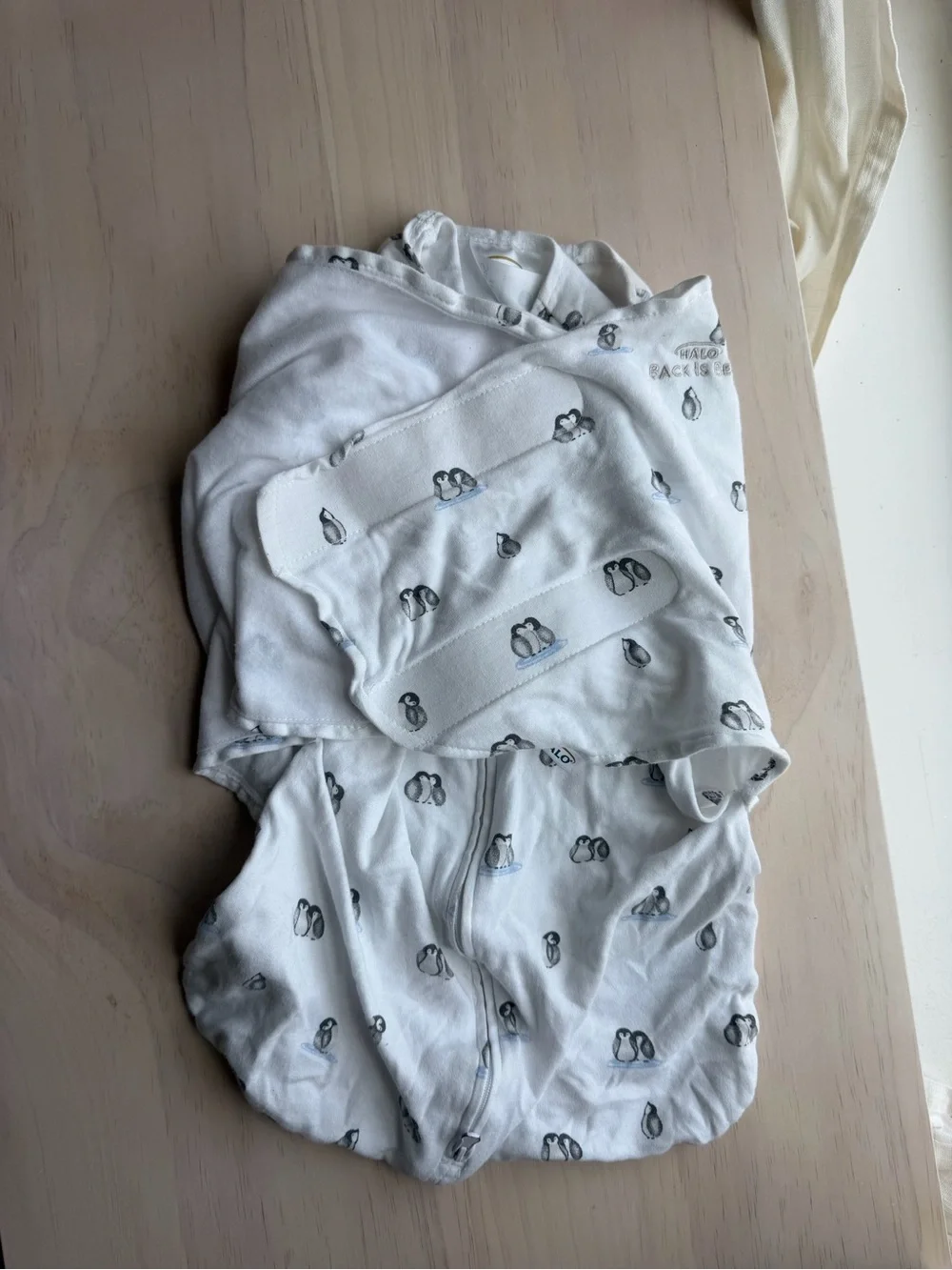 HALO Baby 100% cotton Penguin Print Swaddle Sleep Sack
